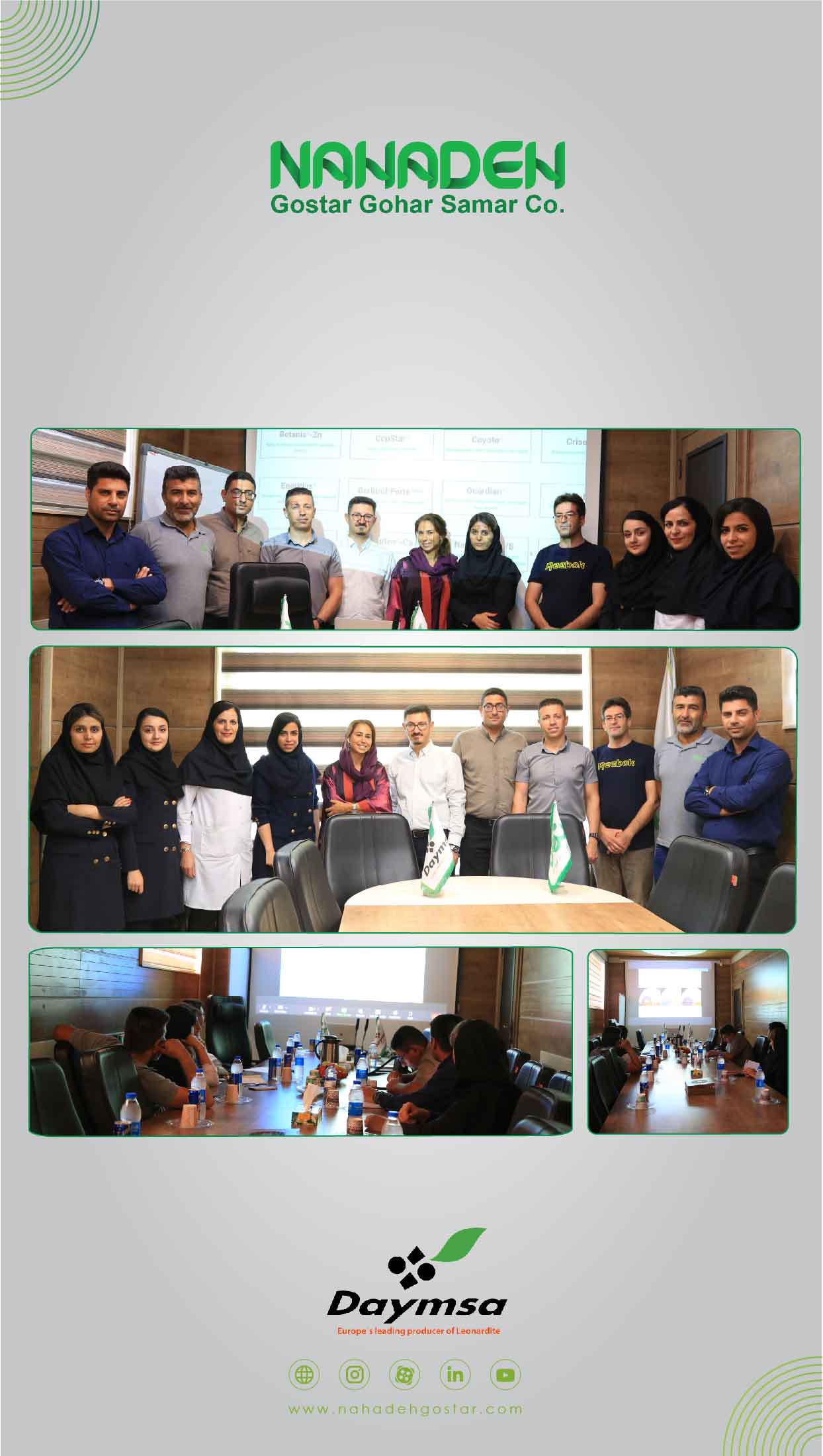 Training session introducing new products of Daymsa company 2022